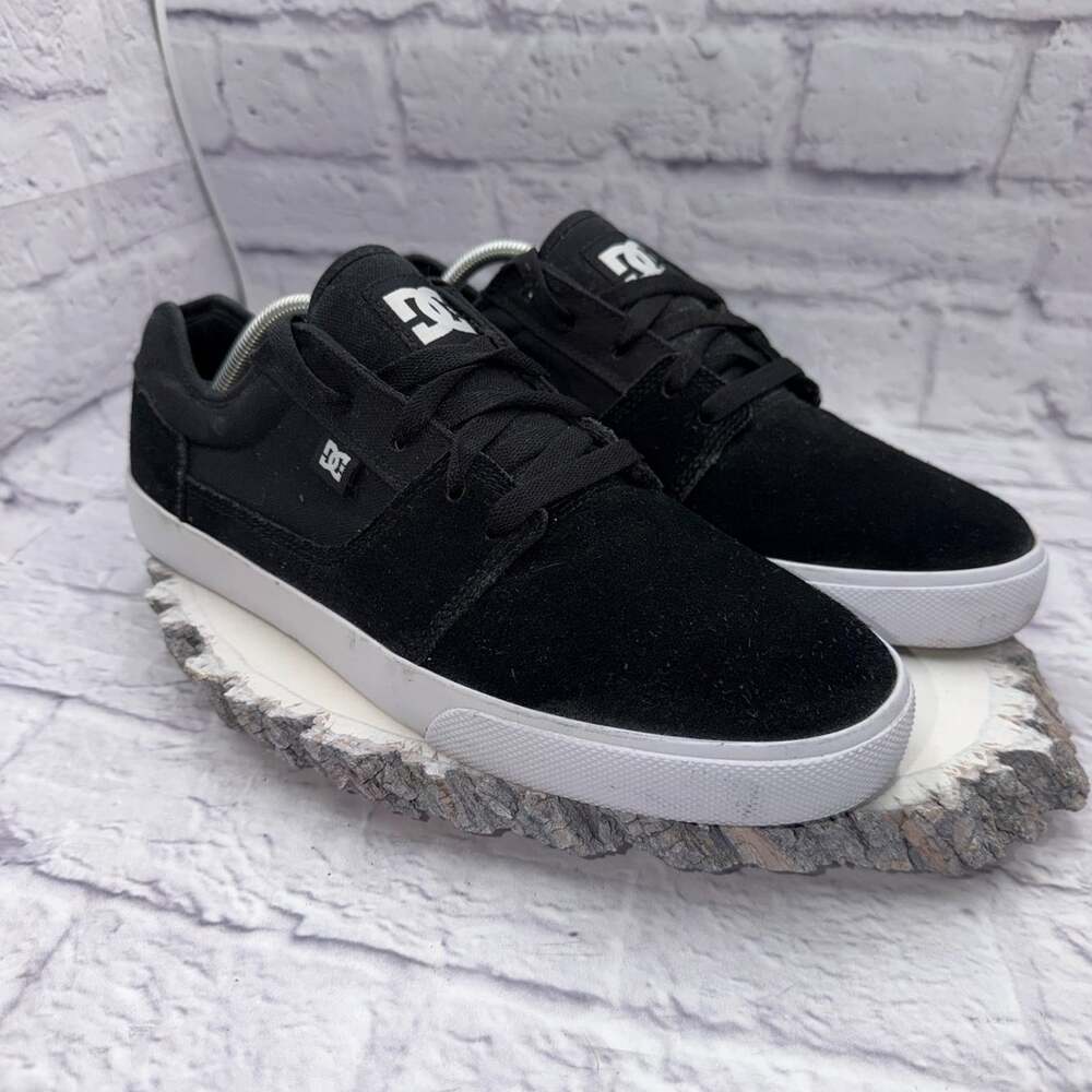 DC Tonik Mens Skate Shoes Size 10.5 Skateboarding Black Suede Canvas